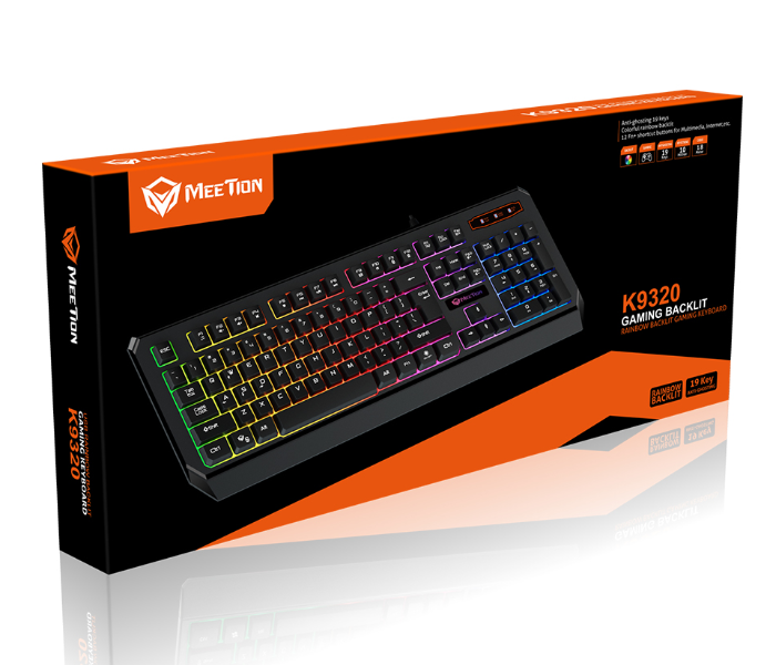 Meetion K9320 Gaming Keyboard - Black - Zoom Image 4