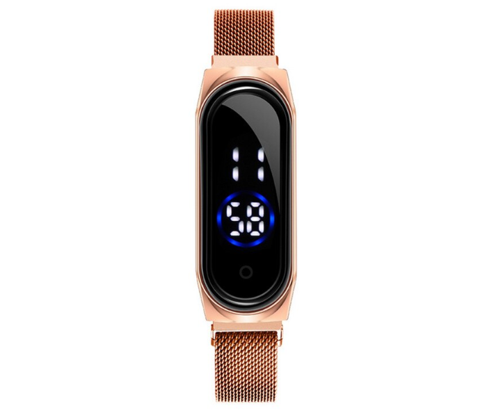 Jongo New Trend Digital Wrist Watch Touch Screen with Magnetic Mesh Belt -Rose Gold - Zoom Image