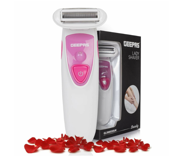 Geepas GLS86035UK Cordless Detachable Ladies Shaver - Pink and White - Zoom Image 1