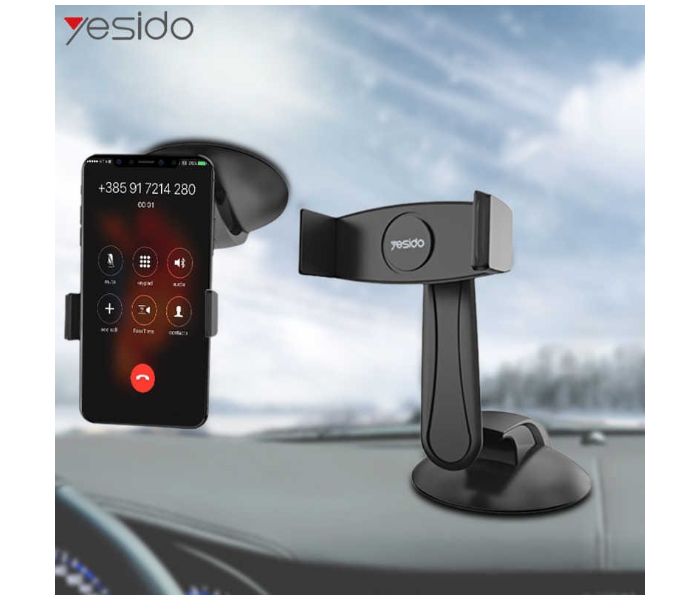 Yesido C43 Smart Car Holder - Black - Zoom Image 3