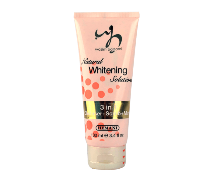 WB By Hemani Natural Whitening Solutions 3 in 1 Cleanser-Scrub-Mask - Zoom Image