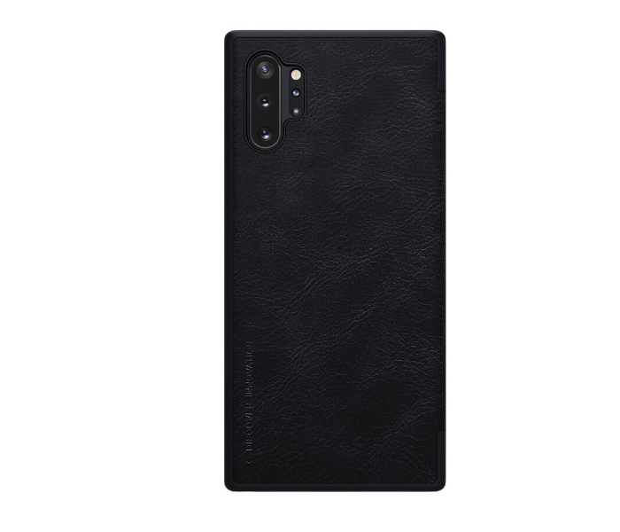 Nillkin QSNOTE10PS Qin Series Leather Case For Samsung Galaxy Note 10 Plus and Samsung Galaxy Note 10 Plus 5G - Black - Zoom Image 1