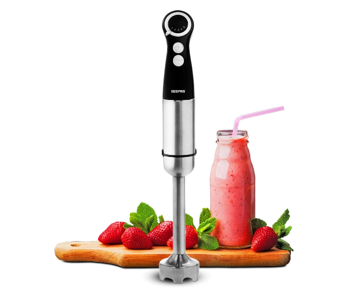 Geepas GHB43017UK 800W Powerful Hand Blender - Black and Silver - Zoom Image 1