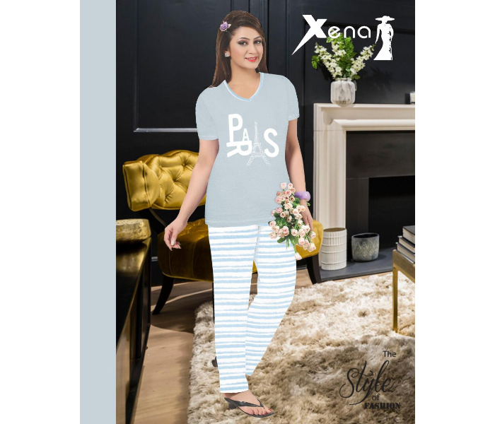 Xena HS-25 Extra Large The Style Of Fashion Genuine Quality Pyjama Set - Zoom Image