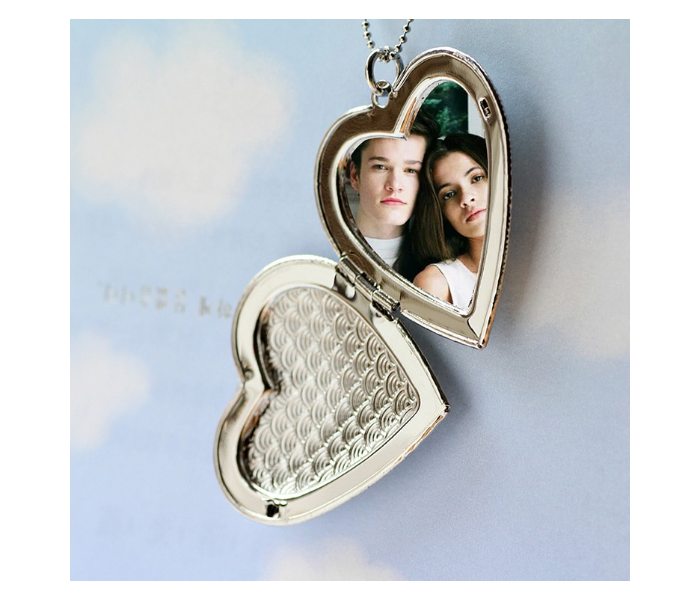 Rand AD21 Photo Box Floating Big Heart Locket Necklace Pendant Silver - Zoom Image 3