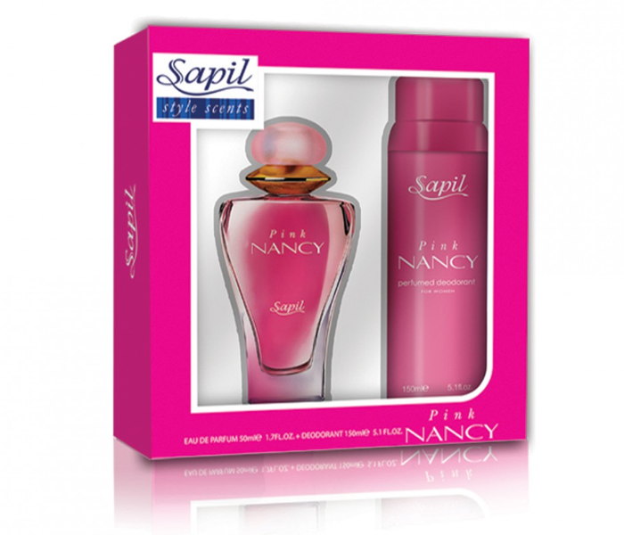 Sapil Gpac Nancy Pink Eau De Parfum with 150ml Deodarant for Women - Zoom Image