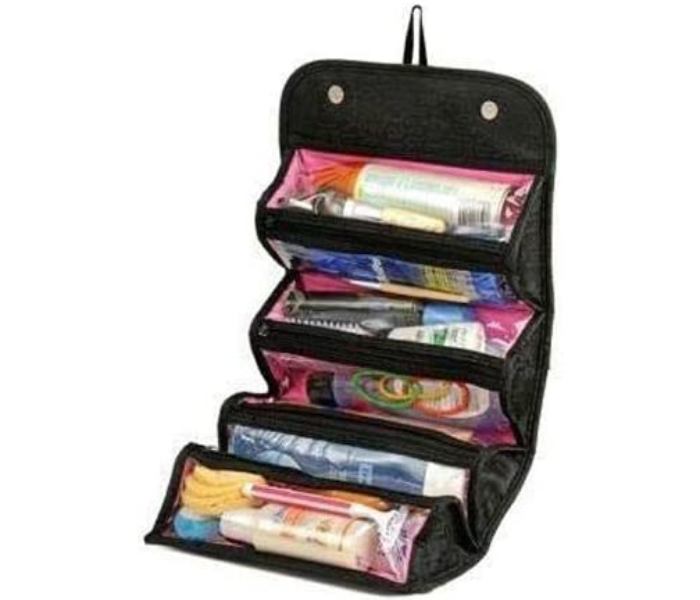 Roll on Go Makeup Bag Transparent Roll-Up Design - Black - Zoom Image 4