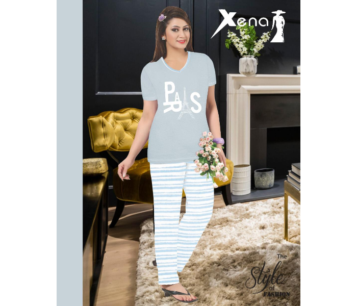 Xena HS-25 Medium The Style Of Fashion Genuine Quality Pyjama Set - Zoom Image