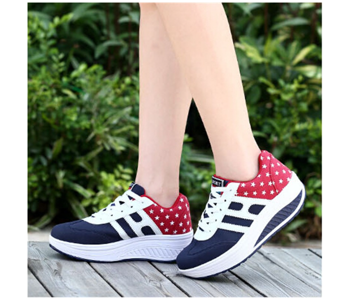 Women Casual Breathable Fashion Style Slip Wearable Shoes EU-36 – Blue - Zoom Image 2