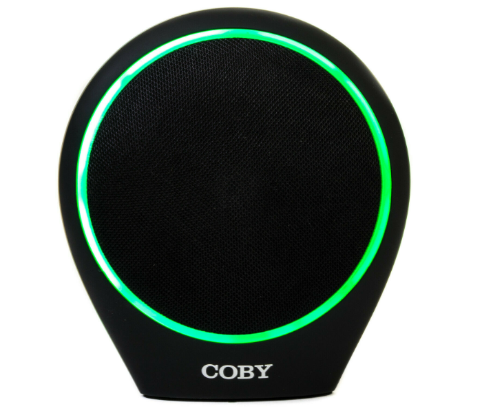 COBY 80246 Glimmer Light Up Bluetooth Speaker Black - Zoom Image 2