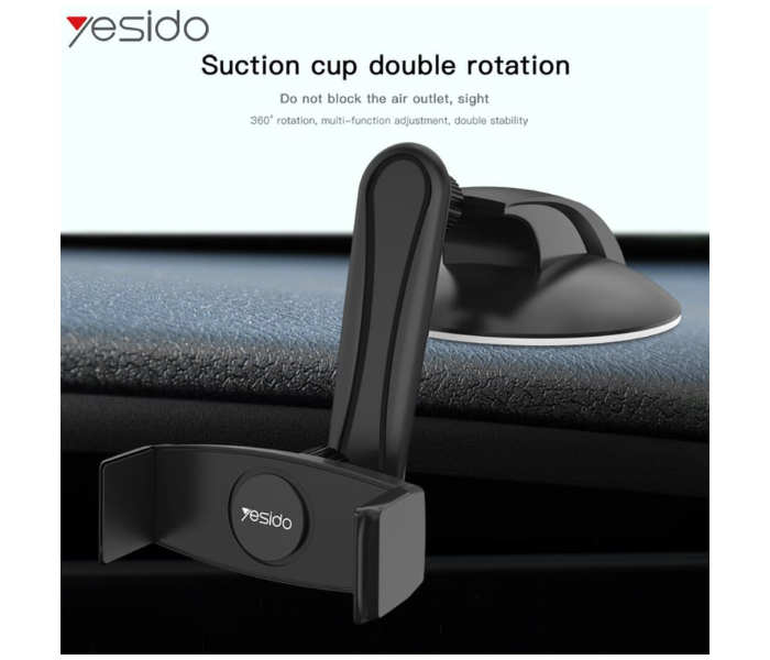 Yesido C43 Smart Car Holder - Black - Zoom Image 2