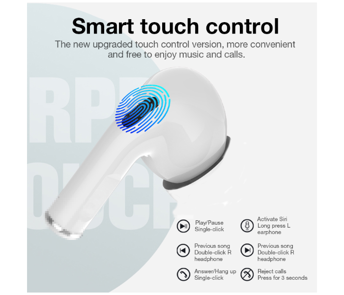 NAIKU Original PK i90000 Air Pro 3 TWS 1:1 Clone Airpodering Bluetooth Earphone Wireless Headphones Earbuds Stereo Headset -White - Zoom Image 1