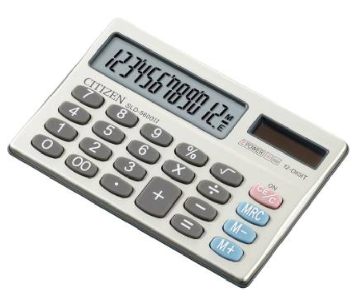 Citizen CTZ SLD 5600 12 Digit Basic Calculator White - Zoom Image