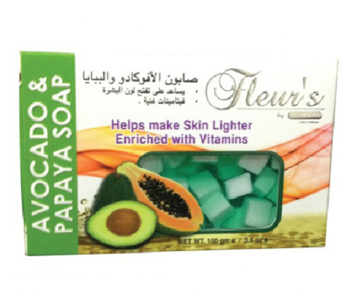 WB By Hemani 100g Fleurs Avocado and Papaya Soap - Zoom Image