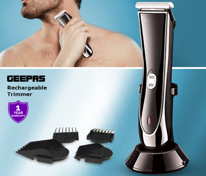 Geepas GTR56024 Rechargeable Trimmer - Black - Zoom Image 2