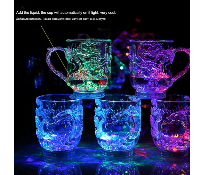 Generics DLM01 Creative Dragon LED Inductive Rainbow Party Automatic Flashing Light Whisky Beer Mug Cup - Zoom Image 3