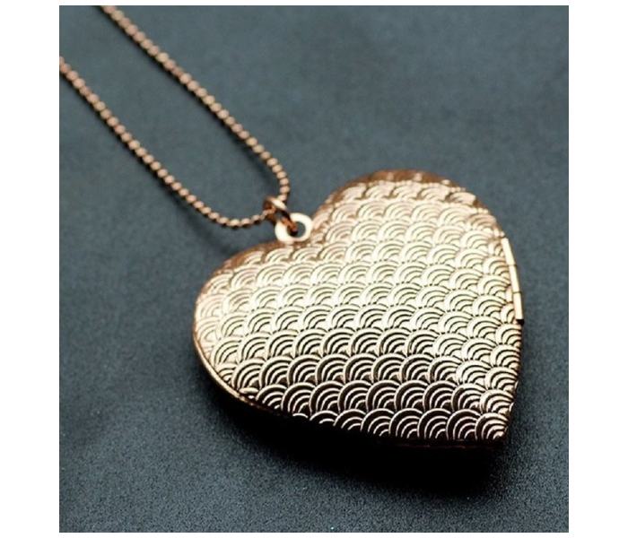 Rand AD21 Photo Box Floating Big Heart Locket Necklace Pendant Gold - Zoom Image 2