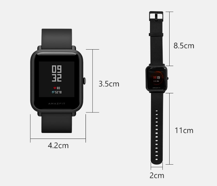 Amazfit Bip Smart Watch - Onyx Black - Zoom Image 2