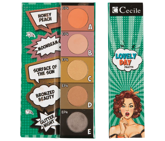  Cecile Ep 04 Lovely Day Eyeshadow Palette With 5 Colors - Zoom Image