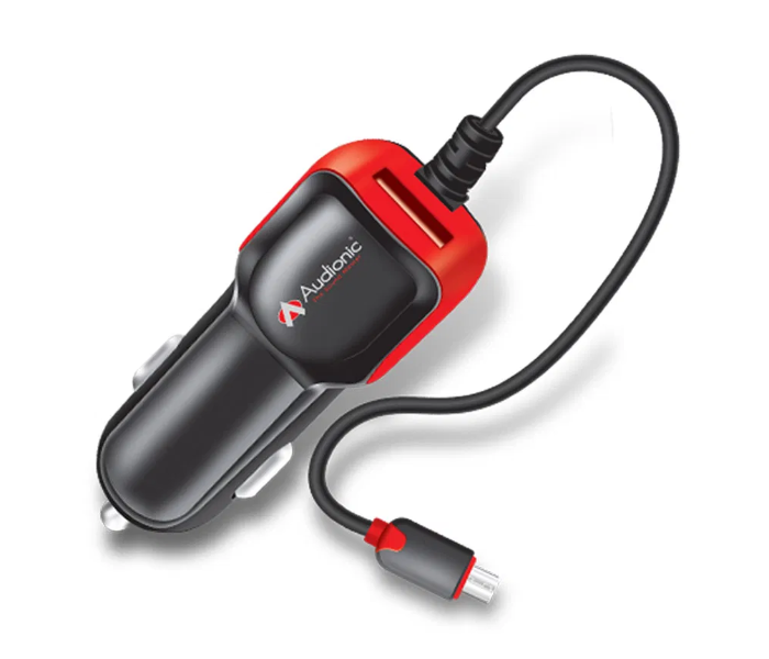 Audionic S200 Car Charger Adapter - Black - Zoom Image 1