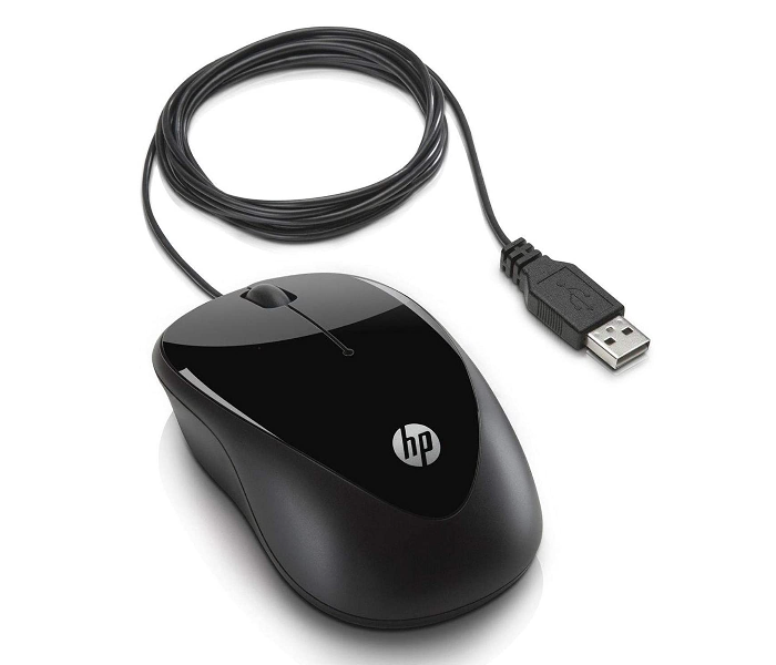 HP X1000 Wired Mouse Black - Zoom Image 1