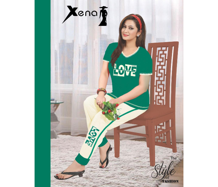 Xena HS-54 Large The Style Of Fashion Genuine Quality Pyjama Set - Zoom Image