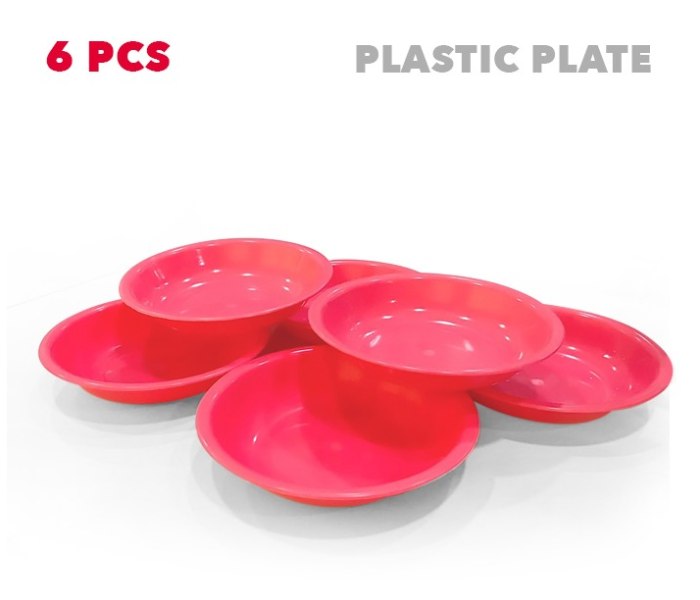 EN4326 6 Pieces Multi-Purpose Plastic Plate  - Zoom Image 1