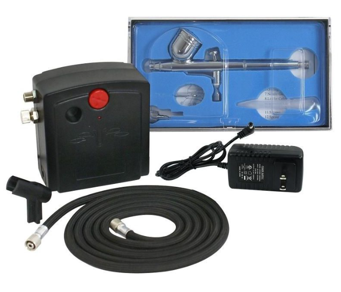 TC-100  Multi-Purpose Airbrushing System Kit with Portable Mini Air Compressor - Zoom Image 2