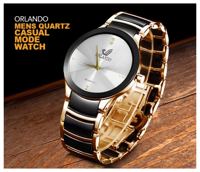 Orlando Mens Quartz Casual Mode watch - WHITE - Zoom Image