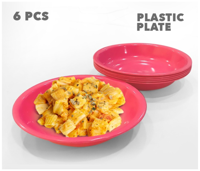 EN4326 6 Pieces Multi-Purpose Plastic Plate  - Zoom Image 2