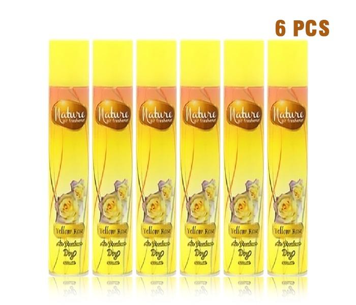 Nature 300 ml Air Freshener Yellow Rose - Pack of 6 - Zoom Image