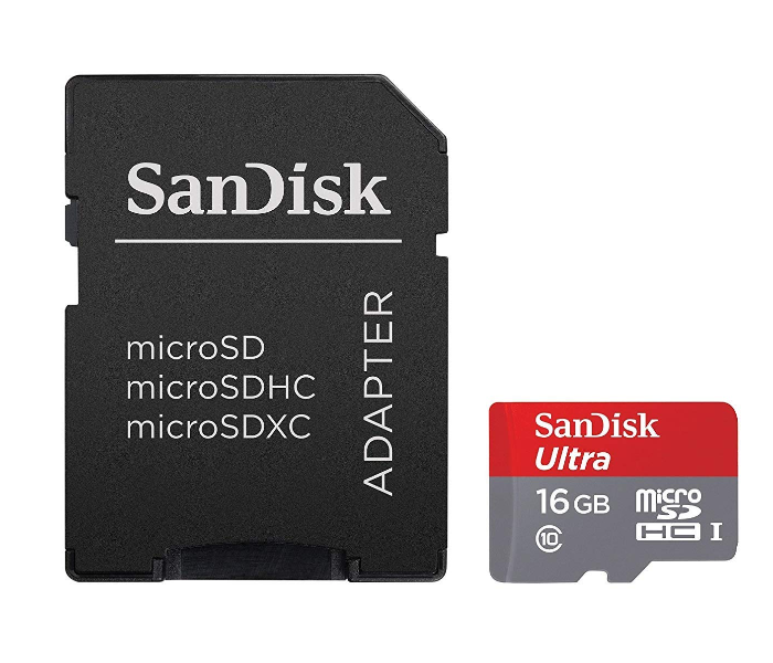 SanDisk Ultra 16GB Micro SDXC Class 10 UHS-I Memory Card - 80MB/s - Zoom Image 1