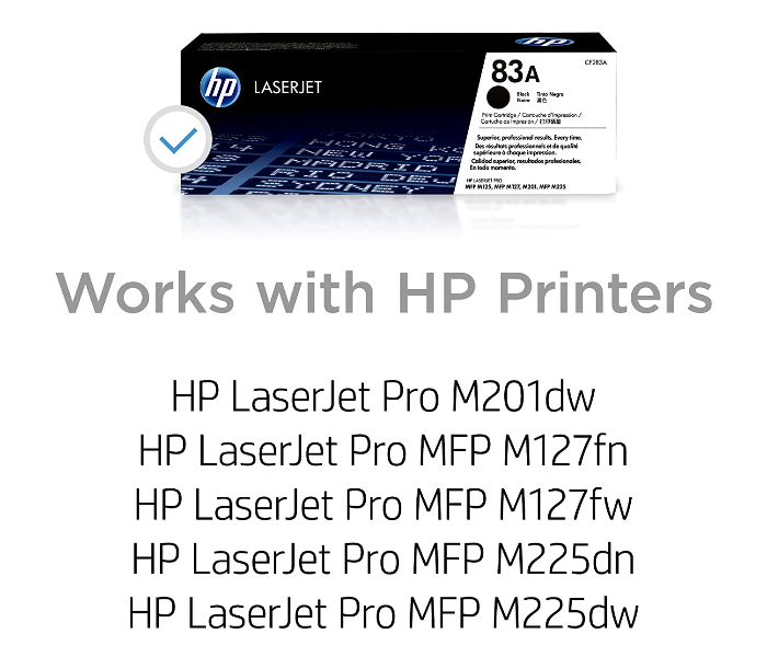 HP83A CF283A LaserJet Toner Cartridge Original Black - Zoom Image 2