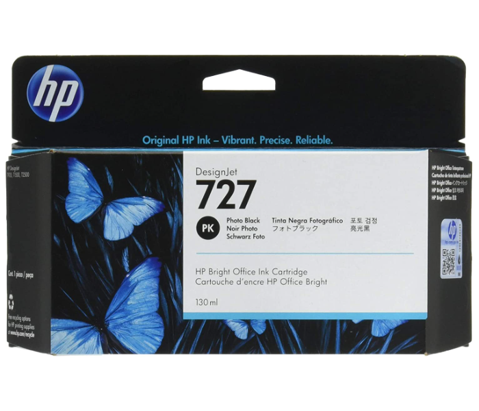 HP 727PB 130ml DesignJet Ink Cartridge Photo Black - Zoom Image 1