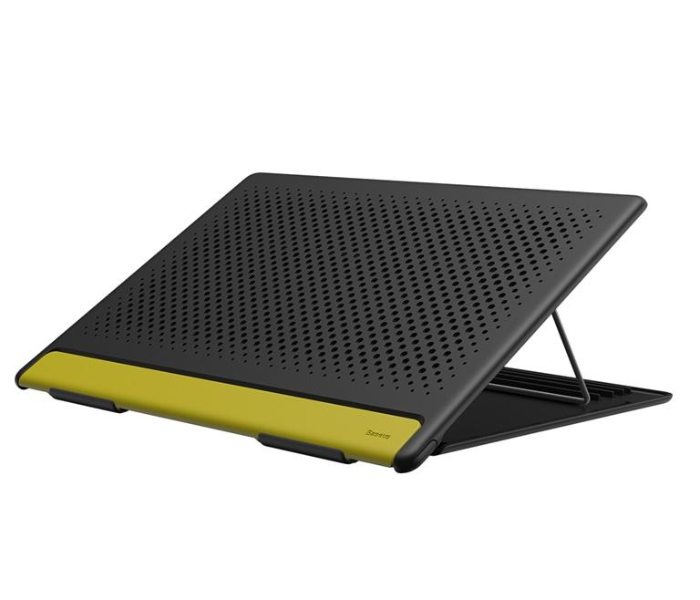 Baseus Lets Go Mesh Hollow Heat Dissipation Laptop Stand For Laptop Below 16 Inch MacBook Air/Pro 15.6 Inch Gray&amp;Yellow - Zoom Image 1