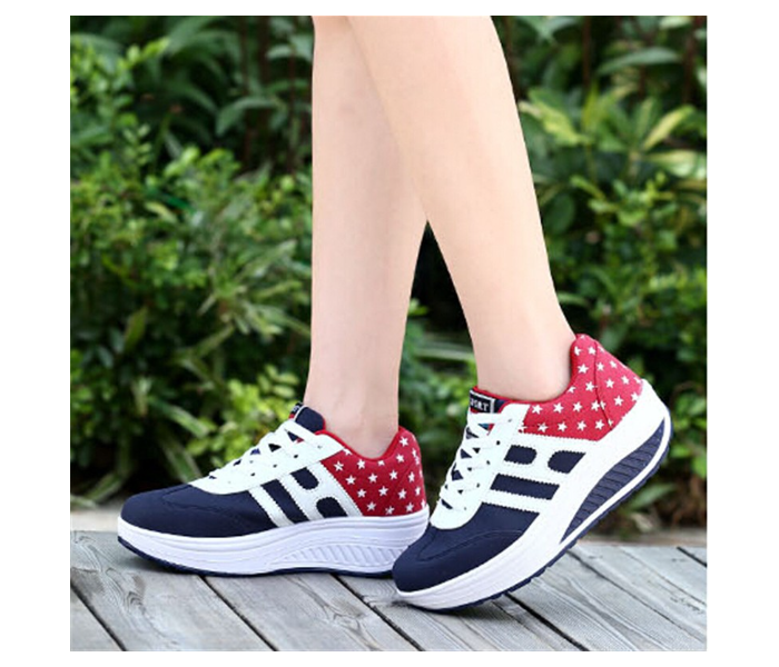 Women Casual Breathable Fashion Style Slip Wearable Shoes EU-39 – Blue - Zoom Image 2