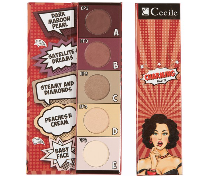 Cecile Ep 03 Charming Eyesshadow Palette With 5 Colors - Zoom Image