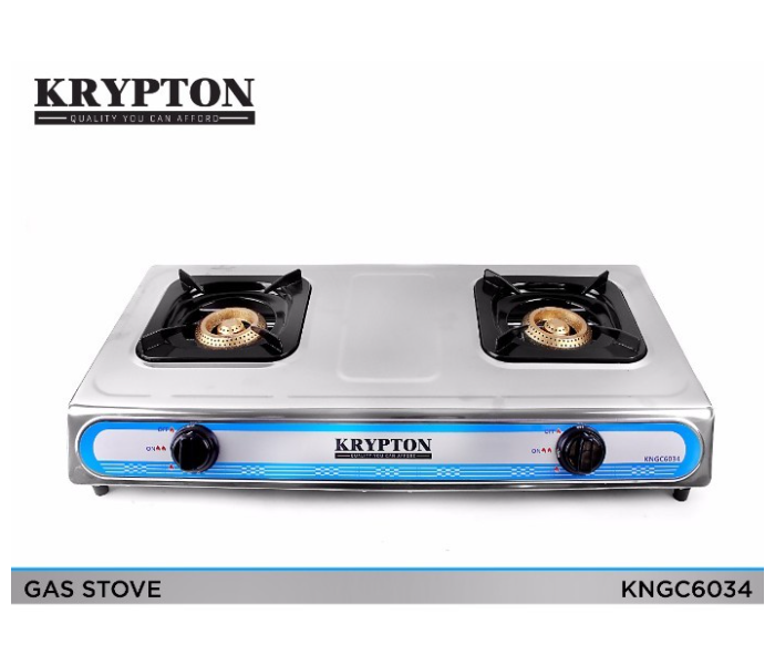 Krypton KNGC6034 Double Gas Burner Silver Epsilon Image