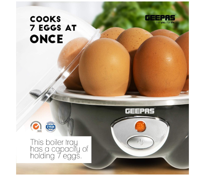 Geepas GEB63020UK 2 in 1 Upto 7 Capacity Egg Boiler - Black - Zoom Image 3