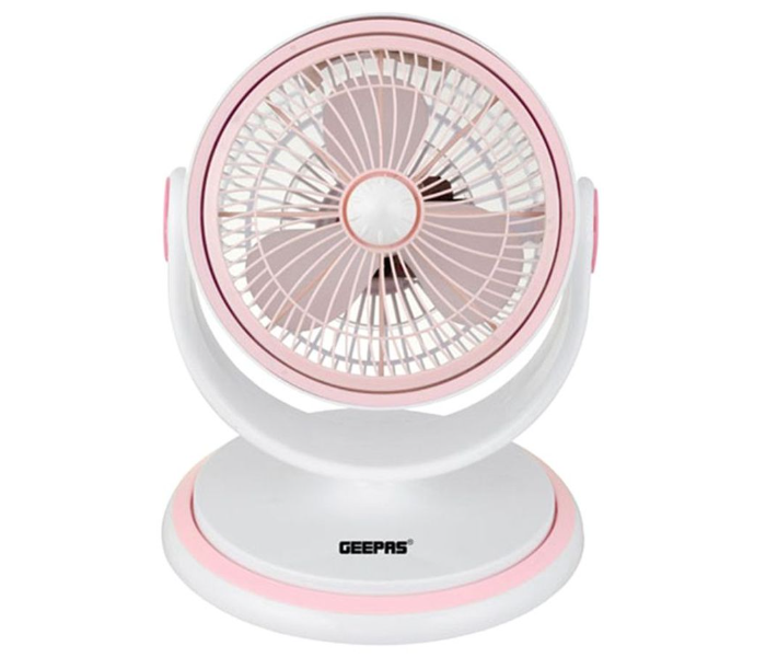 Geepas GF9631N 8 inches Table Fan White and Pink - Zoom Image