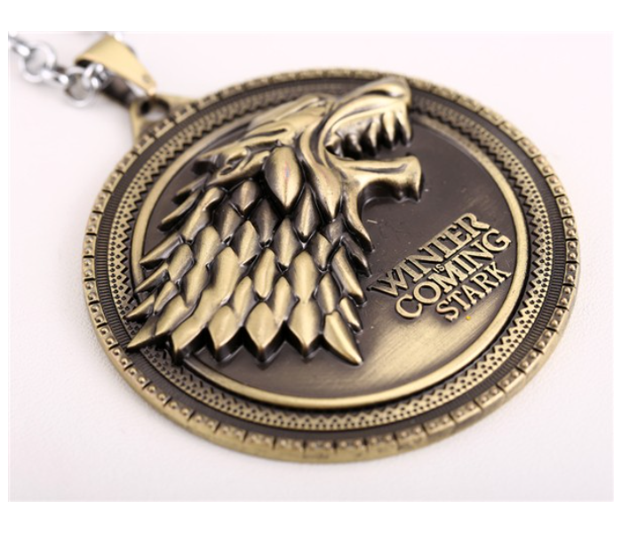 Pendant Stark Wolf Head Logo Bronze - Zoom Image 3