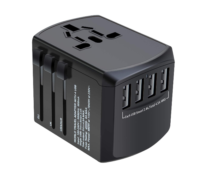 Multi Travel Adapter RMT001 - Black - Zoom Image 1