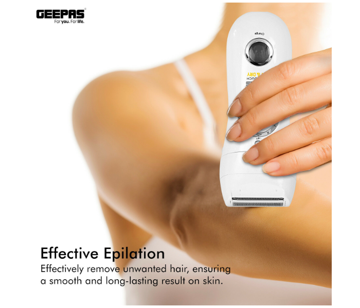 Geepas GLE86026UK 3in1Stain Touch Epilator for Women- White - Zoom Image 5