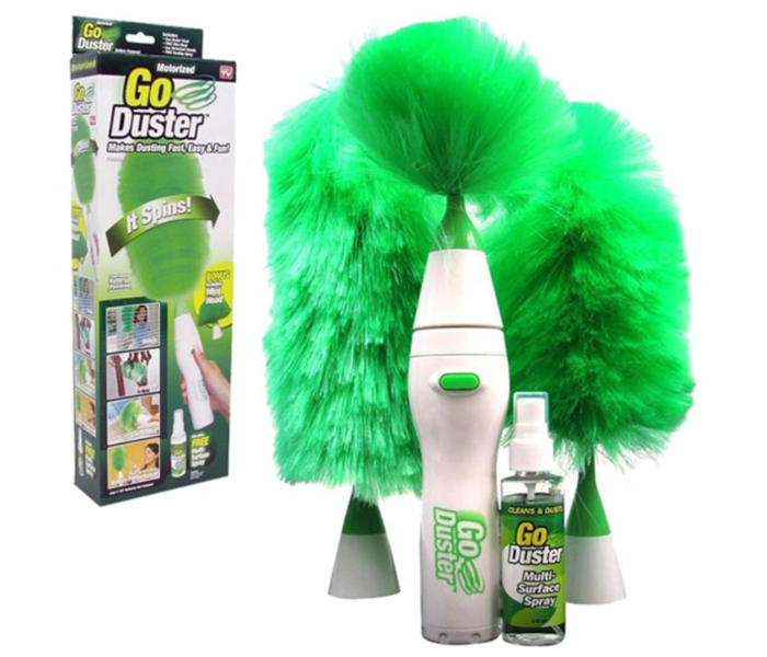 Generic 3873771 Rotating Go Duster Car Home Sofa Household Kitchen Laptop Cleaning Car Accessory Cleaner Wet And Dry Duster Set Green - Zoom Image 1