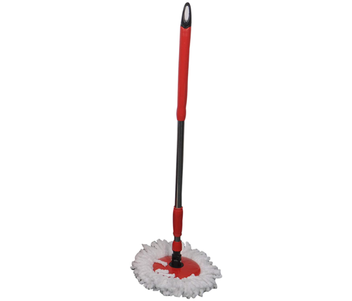 Home Pro 2472 Spin Mop Full Set Includes One Bucket One Pole And Two Mop Heads Red - Zoom Image 3