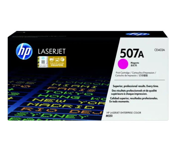 HP 507A CE403 LaserJet Toner Cartridge Original Magenta - Zoom Image