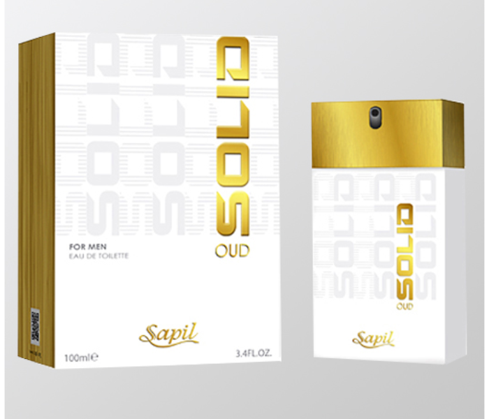 Sapil 100ml Solid Oudh Eau De Toilette for Men - Zoom Image