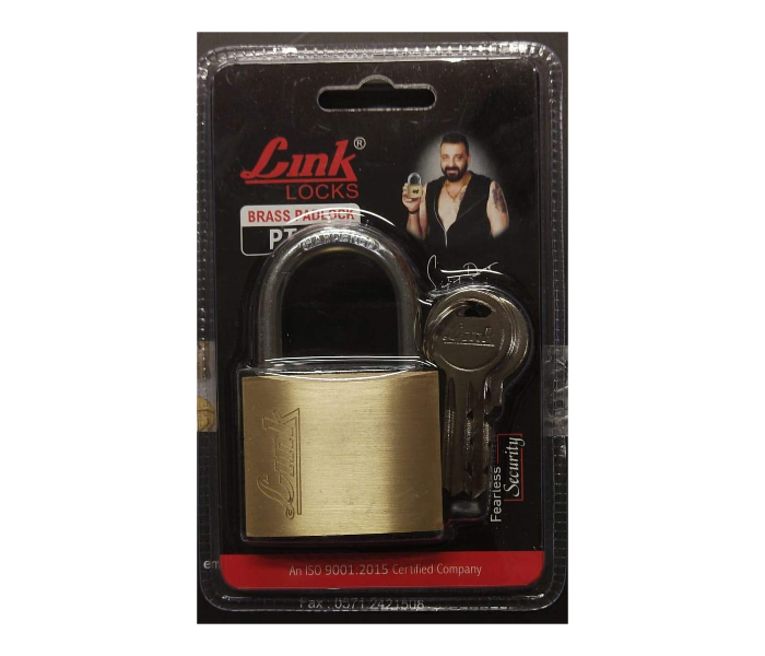 Link PT-60 Padlock with 3 Keys - Gold - Zoom Image