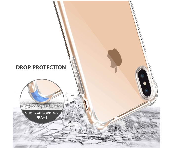 Generic MB Hybrid PC Hard Panel TPU Bumper Anti-Scratch Shockproof 6.5 inch Slim Cover For iPhone XS Max - Clear - Zoom Image 3