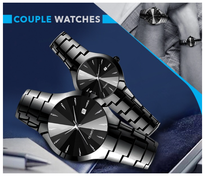 Glaze Couple Watch - Black - Zoom Image 1